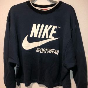 NIKE Navy Blue Crew Neck Size M